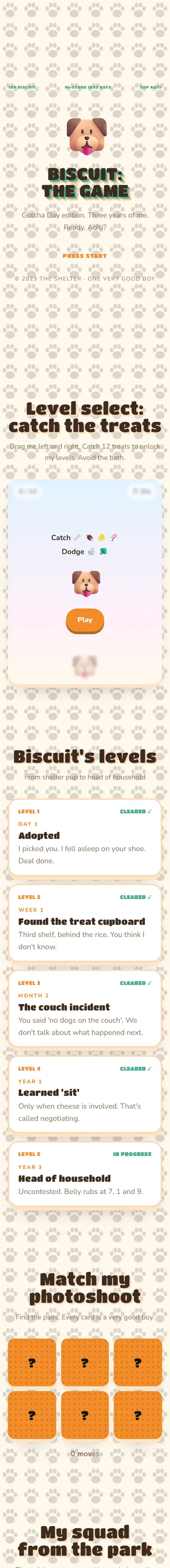 Happy Gotcha Day, a pet love website