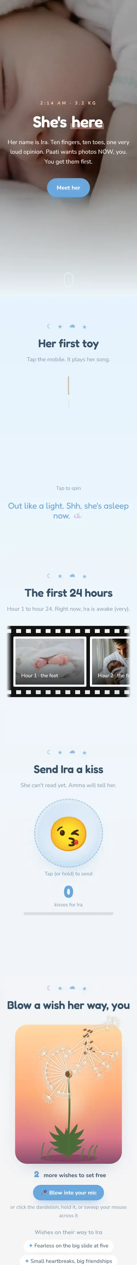 Hello, Little One, a new baby website