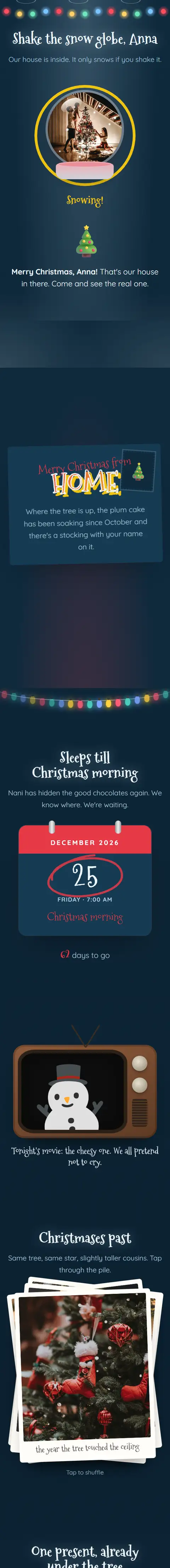 Merry & Bright, a christmas website