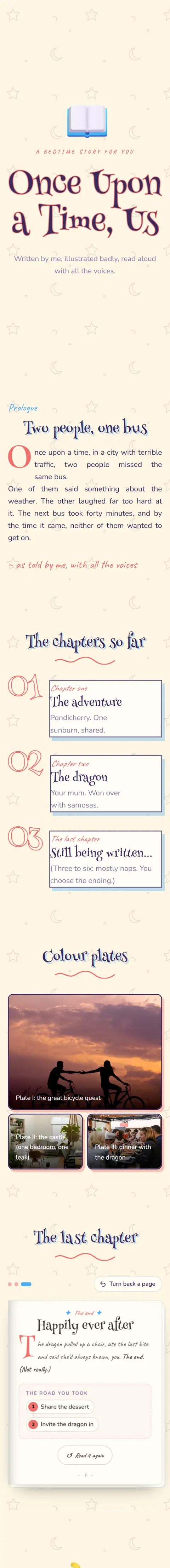 Once Upon a Time, Us, a our story website
