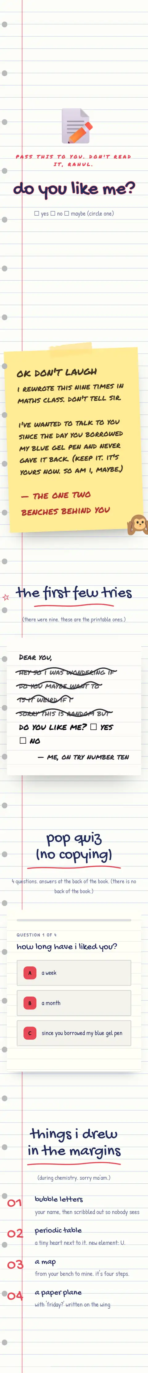 Do You Like Me?, a ask them out website