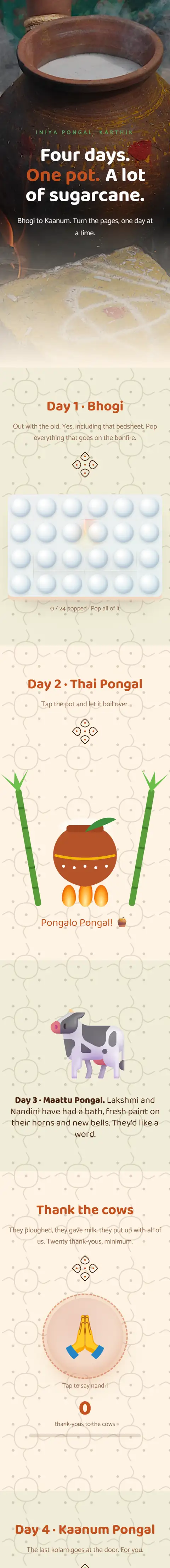 Pongalo Pongal, a pongal website